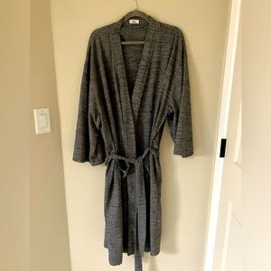 Knix Marled Grey Waffle Robe